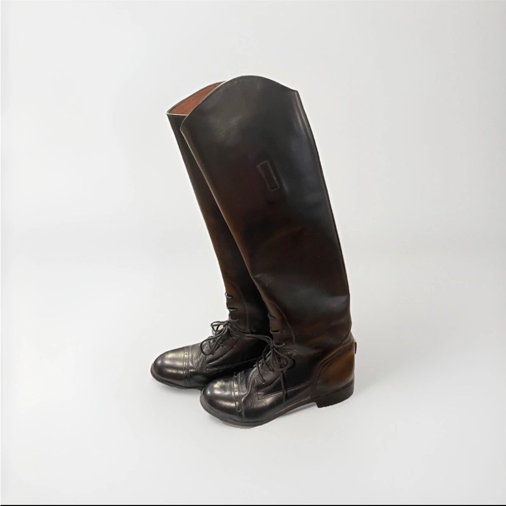 Women’s Ovation Finalist Tall Leather Lace-Up Riding Boots - Black